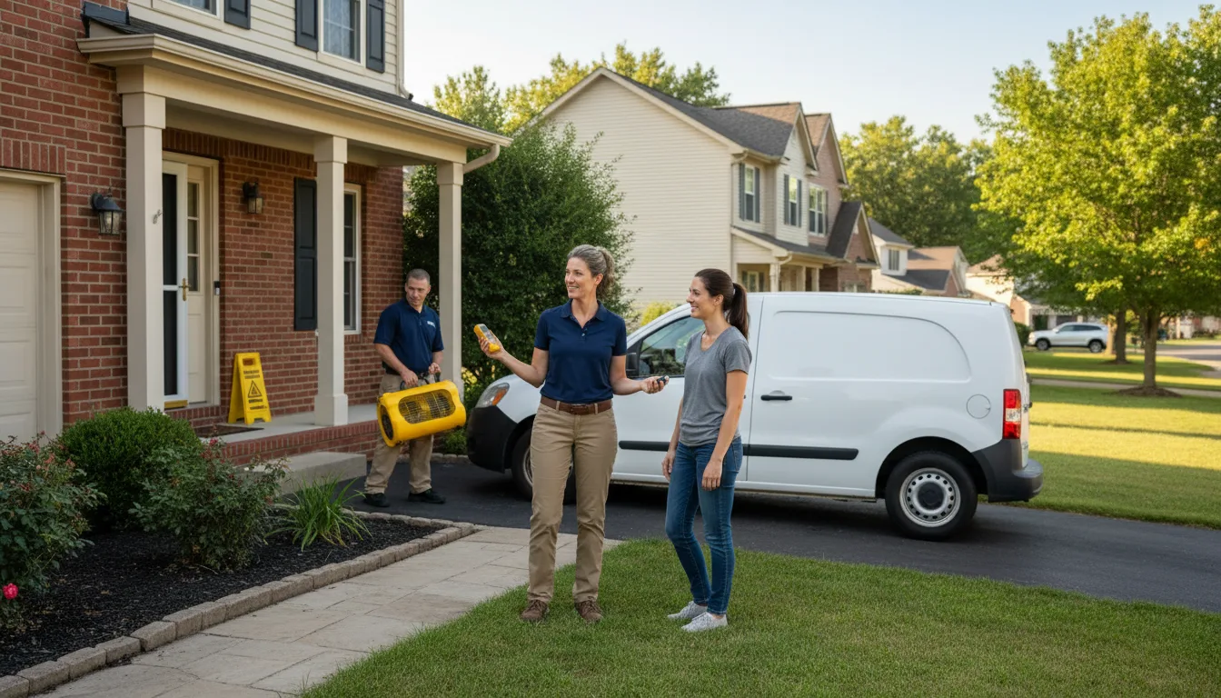 Residential water damage restoration in Mount Sterling, KY
